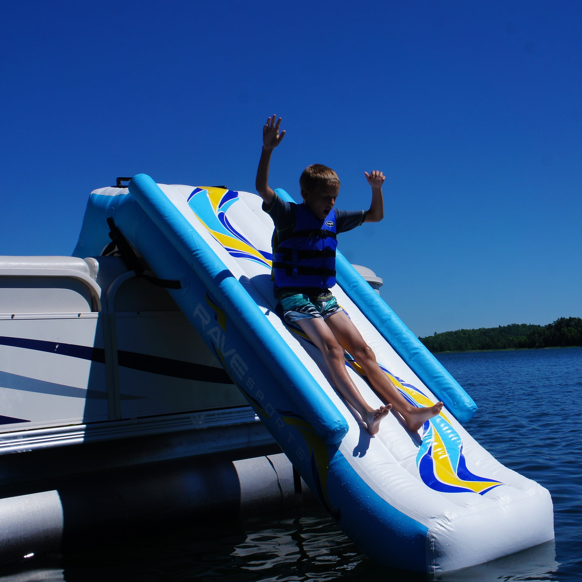 inflatable lake boat