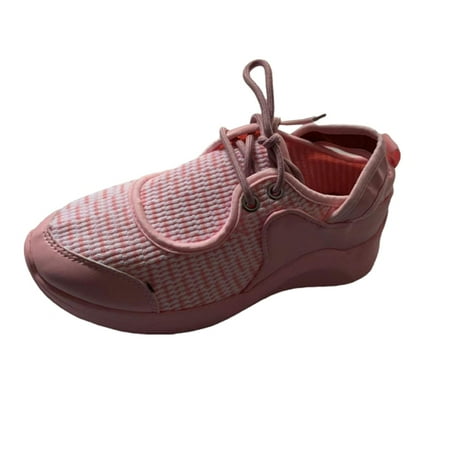 

rourlinge Women s Sneakers Casual Shoes Daily Lace Up Sneakers Flying Woven Mesh Shoes Walking Shoes 36