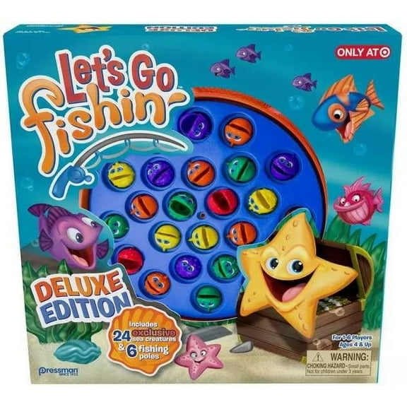 Pressman Toys Let's Go Fishin' Deluxe Edition for Kids Board Games