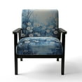 thumbnail image 4 of Designart "Winters Flowers Embrace Pointillism" Upholstered Landscape & Nature Accent Chair and Traditional Arm Chair - Multiple Color & Pattern, 4 of 7