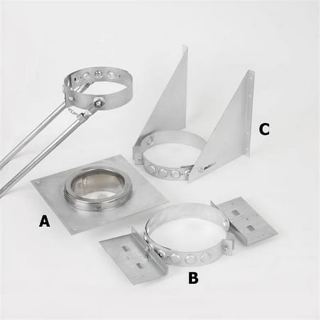 

LENNOX HEARTH PRODUCTS 67687 Secure Temp Roof Support- Galvalume- Fits All Diameters