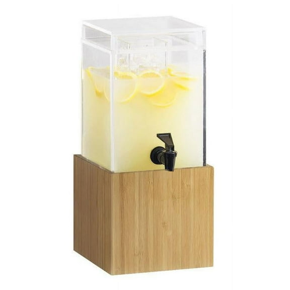 Cal Mil 1527-1-60 1.5 gal Bamboo Beverage Dispenser - 8.125 x 9.75 x 17.75 in.