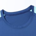 thumbnail image 7 of PNTUTB Two-Piece Set for Men Solid-Color Crew-Neck Short-Sleeve T-Shirt and Elastic Waistband Drawstring Shorts Casual Loose Comfortable Sports Sets, 7 of 7