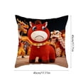 thumbnail image 3 of Hometravel Horse Themed Pillow Cover for Sofa, Cute Year of the Horse Ornament Design, Decorative Slipcover for Living Room, Seasonal Home Accent, Party Decor, 3 of 6