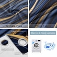 thumbnail image 6 of Navy Blue Golden Marble Blackout Curtains for Bedroom, Modern Abstract Marble Flow Room Darkening Window Drapes for Living Room, Thermal Insulated Grommet Curtains, 42x84 inch, 2 Panels, 6 of 9