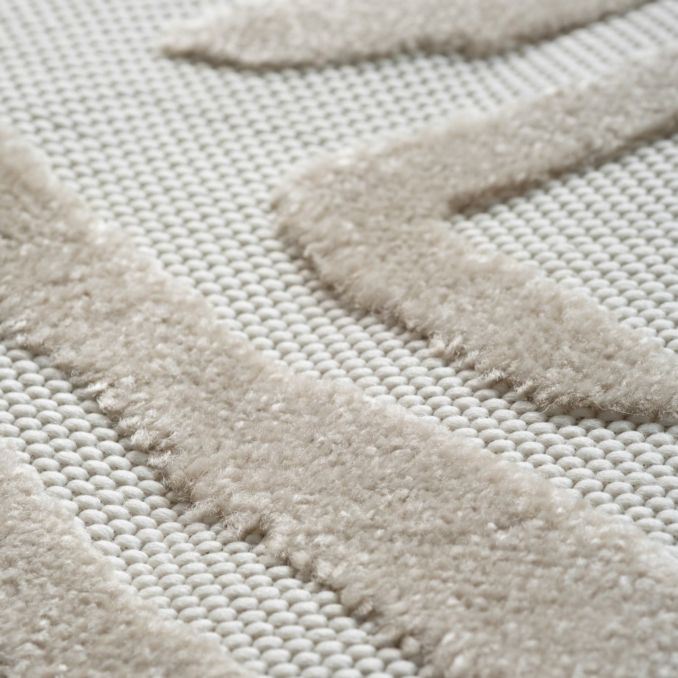 Tapis d'interieur exterieur abstrait Rug Branch Alfombra, beige creme, moderne - Salon, chambre, salle à manger et cuisine