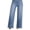 Sky Blue, variant on DOKOTOO Jeans for Women Stretchy Straight Leg Distressed Washed Comfort Fit Trendy Frayed Raw Hem Ankle Pants (Plus Size Available)
