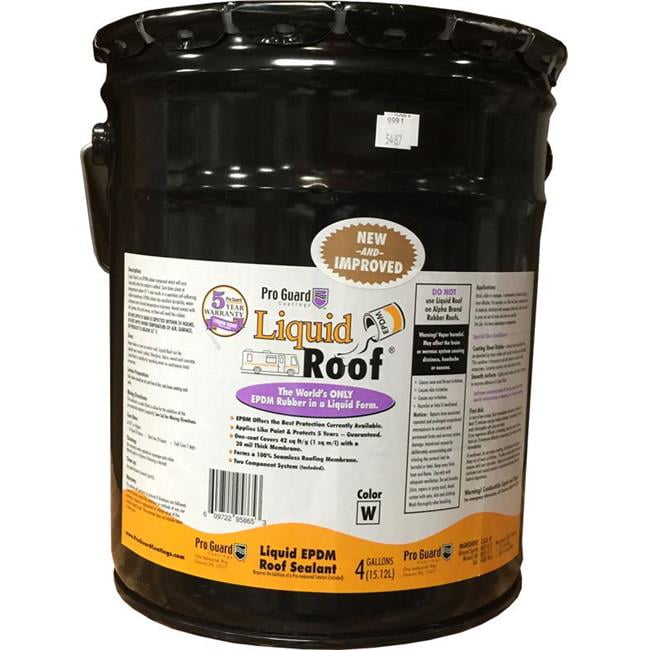 Pro Guard F99914 4 gal Liquid RV Roof EPDM Repair Coatings