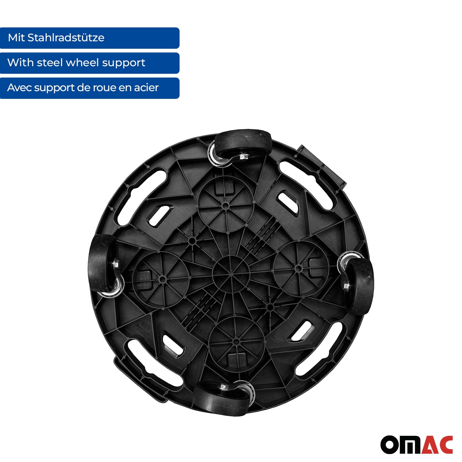 OMAC Rolling Board Transport Dolly Furniture Dolly 606 lbs Wheel Carrier Ø400