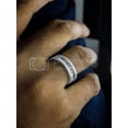 thumbnail image 6 of 10k White Gold Mens Diamond Ring, 1/4 Carat (ctw) Round Cut Natural White Diamond 5-Stone Anniversary Wedding Band Ring Men's Jewelry (Diamond Color: H-I, Clarity: I2, 0.25cttw) Ring Size-9, 6 of 6