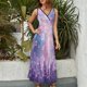 thumbnail image 2 of Vestido De Noche De Lujo Sin Mangas Para Mujer, Lavender Vestido De Fiesta, 2 of 5