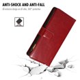 thumbnail image 5 of Dteck for Samsung Galaxy S23 Case, S23 5G Wallet Phone Case with 9 Card Slots Zipper Pocket, PU Leather Folio Flip Stand Case with Wrist Strap for Samsung S23 6.1 Inch,Red, 5 of 6