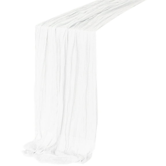 HEXBOOYOO 2025 New Arrival Terracotta Cheesecloth Table Runners,Cheese Cloth Terracotta Table Runner, Rustic Sheer Gauze Table Runner for Wedding Baby Shower Birthday Party Table Decor