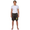 thumbnail image 2 of Harry Potter Pajamas Mens' Hogwarts Houses Crest Plaid Lounge Sleep Shorts - Gryffindor Hufflepuff Ravenclaw Slytherin, 2 of 5