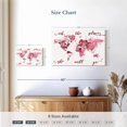 thumbnail image 4 of Elephant Stock Places She Will Go World Map Wall Art - Horizontal Canvas Wall Art - Living Room Wall Decor - Hobbies And Lifestyle Canvas - Pink And White Decor - 12" x 8", 4 of 8