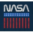 thumbnail image 2 of NASA Boys Stars and Stripes Crew Neck Short Sleeve Graphic T-Shirt (Navy), 2 of 2