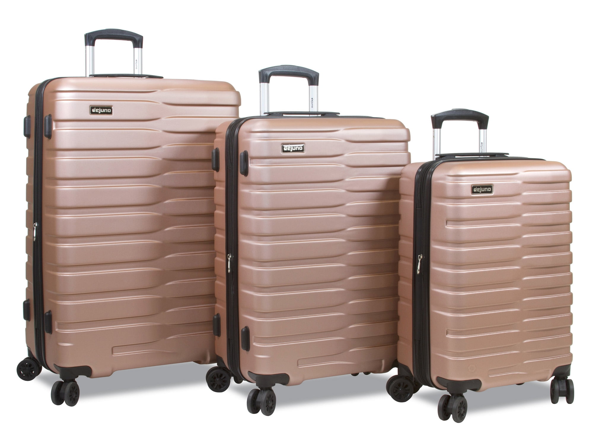 walmart luggage rose gold
