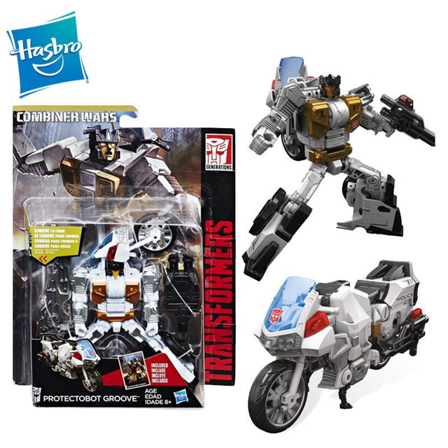 Hasbro Transformers Robot Bike Ride Action Figure Model Anime Figures Groove Genuine Anime Figures Collection Hobby Gifts ToysAbout 14 CM Gong Bohan LED