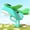 Green, variant on Dinosaur Foam Glider Launcher Toy, 8" Foam Glider with Catapult for Long-Distance Flights 33-59ft, Lightweight and Easy to Launch, Perfect for Outdoor Fun