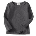 thumbnail image 7 of alcepopk Girls Long Sleeve Shirts Kids Crewneck T-Shirts Fall Tops Tees(Grey,2-3 Y), 7 of 7