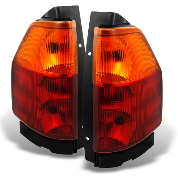 AKKON - For GMC Envoy Red Clear Tail Light Tail Brake Light Lamp Replacement Assembly Completed Set Left   Right