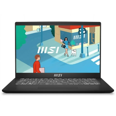 MSI Modern 14 14" Ultra Thin and Light Laptop AMD Ryzen 7-7730U UMA 16GB 512GB NVMe SSD Win 11 home, C7M-048US