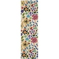 thumbnail image 6 of SAFAVIEH Four Seasons Marjory Colorful Floral Runner Rug, Ivory/Multi, 2'3" x 6', 6 of 11