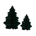 thumbnail image 1 of 2 Adornos Navideños de Papel para Árbol de Navidad, Esculturas Hechas a Mano, Decoración Navideña Verde oscuro, 1 of 9