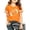 00-Orange#59, variant on Kiijoy Girls Football Graphic Tee Short Sleeve Crewneck T Shirt Top, Black, Sizes 2-3