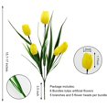 thumbnail image 6 of Morttic 8 Pcs Tulips Artificial Flowers for Outdoors, Fake Plants Faux Plastic Silk Floral Arrangement for Home Indoor Outside Table Vase Garden Spring Decor, 6 of 6