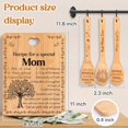 thumbnail image 3 of Mom Gifts Bamboo Cutting Board Set, Engraved Recipe for a Special Mom Kitchen Gift with Spoon Spatula Ladle, Unique Birthday Mothers Day Gift Idea for Mom Home Decor, 3 of 6