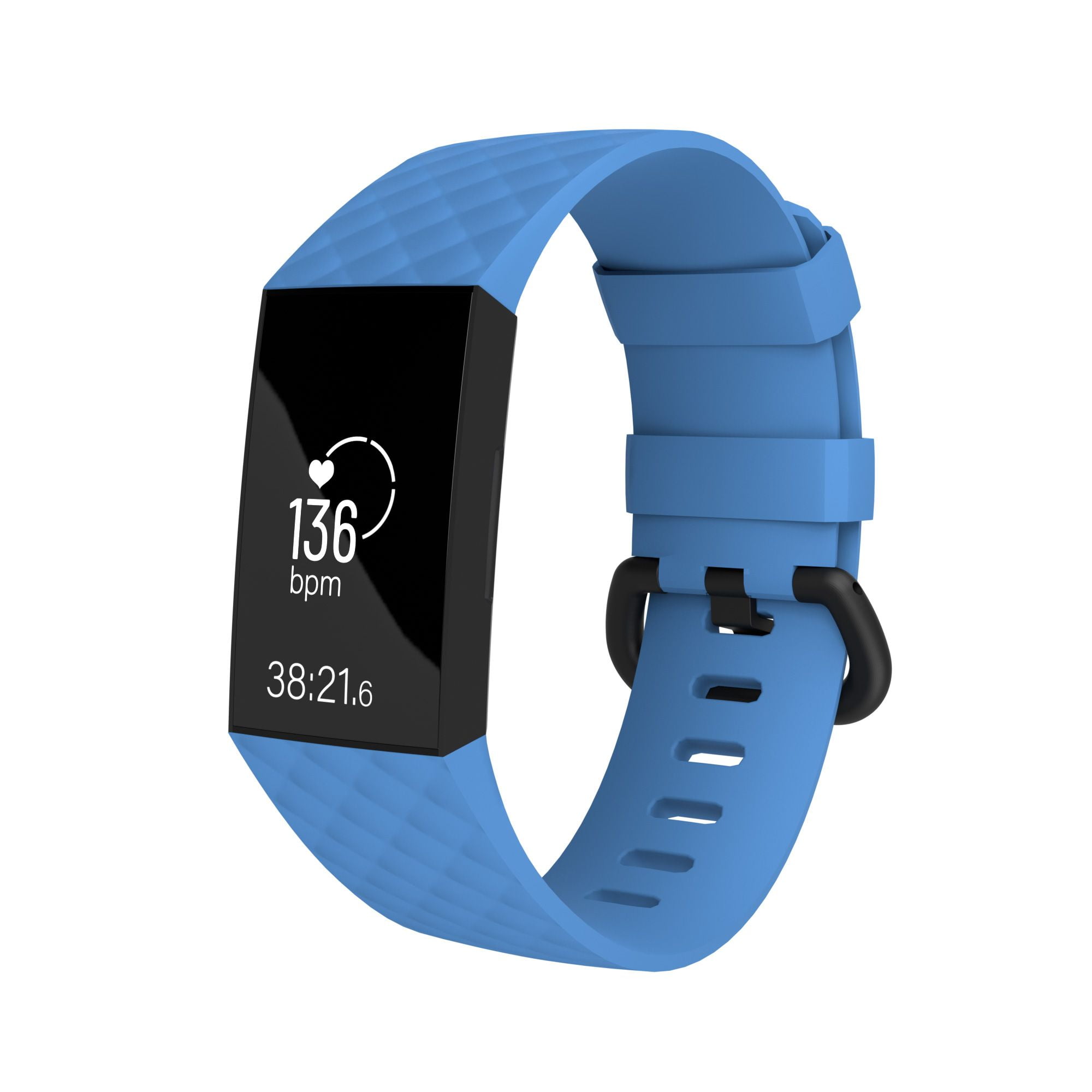 Zodaca For Fitbit Charge 4 / Charge 3 bands, by Zodaca Replacement Band Silicon Wristband