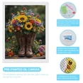 thumbnail image 3 of Diamond Art Kits for Adults, Basket Of Blooming Flowers Boots 5D Diamond Painting Kits for Adults Beginners, DIY Full Drill Diamond Painting, Gem Art and Crafts 12x16, 3 of 7