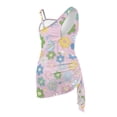 thumbnail image 5 of Whosucclay Cartoon Daisy Pattern Girls One Piece Swimsuit with Mesh Cover Up, Polyester Material Adjustable Strap Comfortable Girls One Piece Swimsuits, 7-8 Years Old, 5 of 12