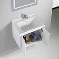 thumbnail image 6 of Blossom Bern 24" Floating Vanity, Glossy White, Ceramic Sink, Soft-Close Doors, Space-Saving Design, 6 of 10