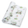 thumbnail image 1 of Manta para pañales LollyBanks Baby, 100% algodón, con estampado de muselina de golf, 1 of 7