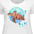 thumbnail image 4 of Inktastic Key West, Florida Swimming Sea Turtle with Bubbles Women's Plus Size T-Shirt, 4 of 5