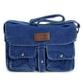 thumbnail image 3 of Spencer Messenger Bag for Men and Women, Vintage Crossbody Shoulder Bag Multi Pocket Crossbody Purses Denim Cloth Satchel, 3 of 11