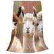 thumbnail image 2 of Balery Cute Alpaca in Daze Manta de Felpa Suave y Acogedora – Cobija de Franela Aterciopelada para Cama, Lavable y Cálida para Sofá, Mascotas, Transpirable-40"x30", 2 of 7