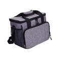 thumbnail image 2 of Bolsa térmica térmica con correa ajustable para el hombro para adultos, ideal para llevar comida caliente y fría. Gris 28x215x24cm, 2 of 9