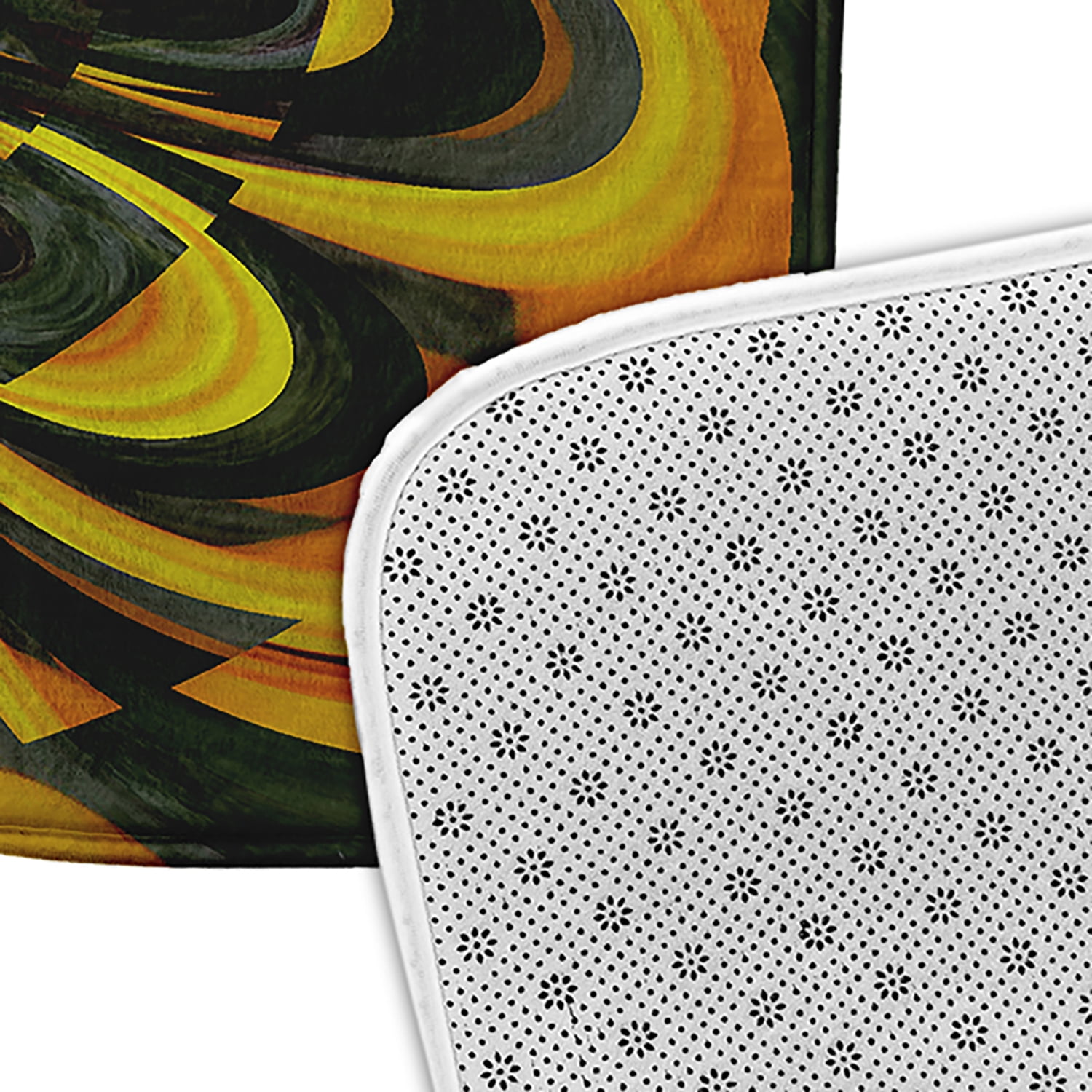 Simply Daisy Big Yellow Flower Pet Feeding Mat for Dogs and Cats