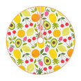 Halloween Christmas Tree Skirt, Avocado And Pineapple Tree Mat Tree