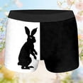 thumbnail image 2 of Boys Funny Easter Boxer Briefs Rabbit Egg Print Novelty Breathable Comfort Underwear Stretch Boxer Shorts Black 4 Y-5 Y, 2 of 3