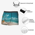 thumbnail image 3 of Pofeuu Shopping Cart On Tropical Beach Print Men’s Boxer Briefs, Moisture-Wicking Underwear, Regular,Trunk-X-Large, 3 of 5