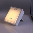 thumbnail image 1 of Luz LED con sensor de movimiento a pilas, lámpara de cama ajustable, luces nocturnas para dormitorio (blanco cálido), 1 of 6