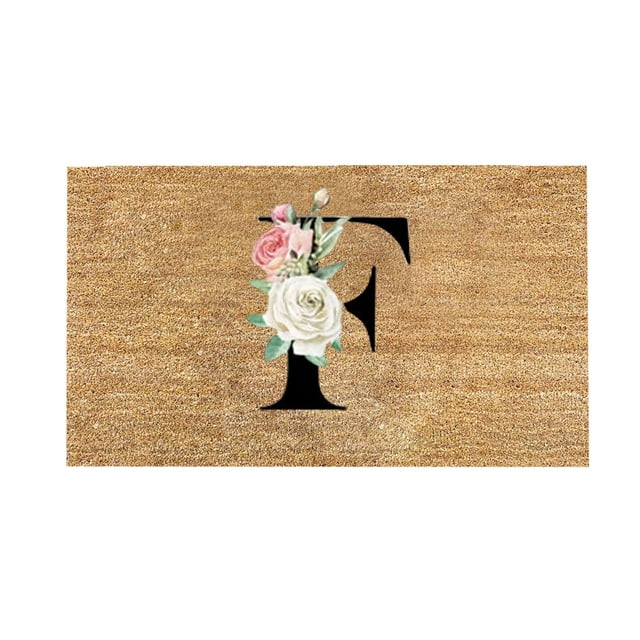 adviicd Personalized Alphabet Doormat For Welcoming Guests At Your Doorstep 1PC