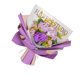 thumbnail image 1 of Ramo de flores de ganchillo, ramo de flores hecho a mano, flores artificiales, plantas artificiales Púrpura, 1 of 9