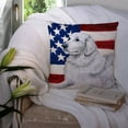 thumbnail image 3 of Carolines Treasures BB9675PW1414 Maremma Sheepdog Patriotic Fabric Decorative Pillow  14Hx14W multicolor, 3 of 4