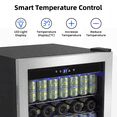 thumbnail image 4 of Rstll 150 Can Beverage Refrigerator with Glass Door,Extra Bottles Rack,Touch Control Panel,Freestanding Mini Fridge,Silver,2026, 4 of 7