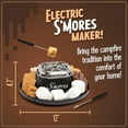 thumbnail image 5 of (4 pack) Nostalgia Indoor Electric Smores Maker Smores Kit with 4 Marshmallows Roasting Forks, Black, 5 of 7